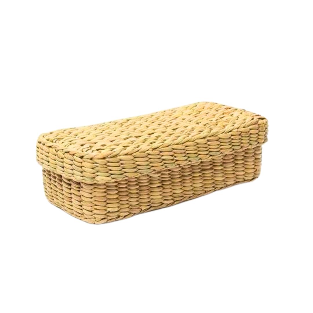 Kauna Basket with Lid: Eco-Friendly Storage Solution 002